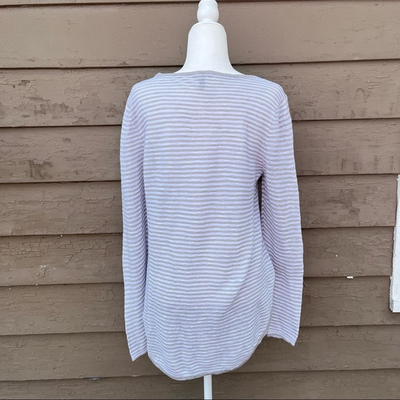 Eileen Fisher linen-blend slub top! - Picture 4 of 7